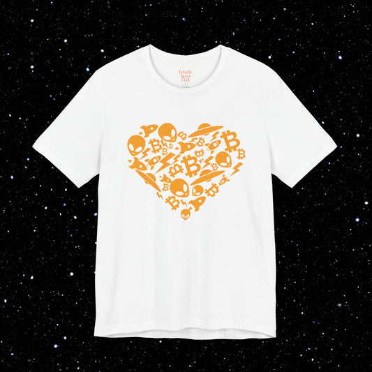 Bitcoin Alien Heart T-Shirt