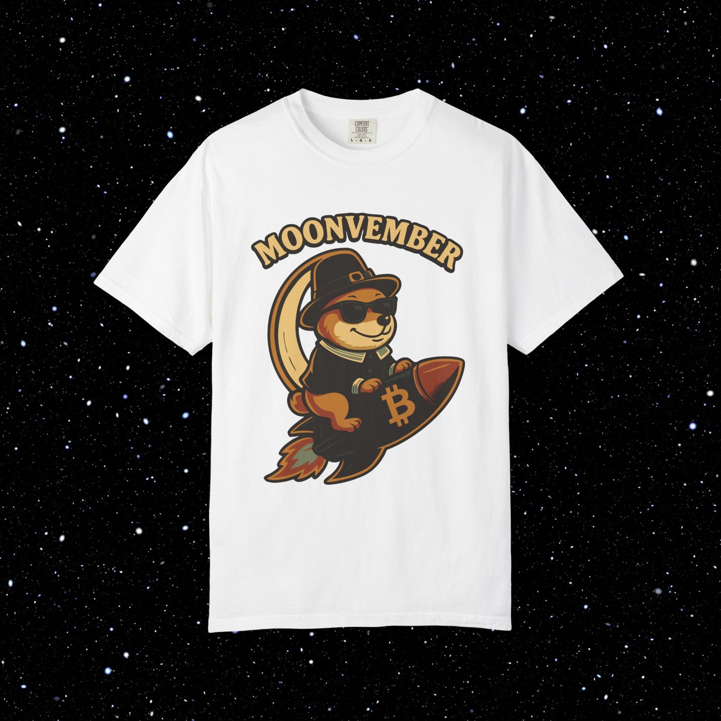 Moonvember Rocket Doge Bitcoin Tee