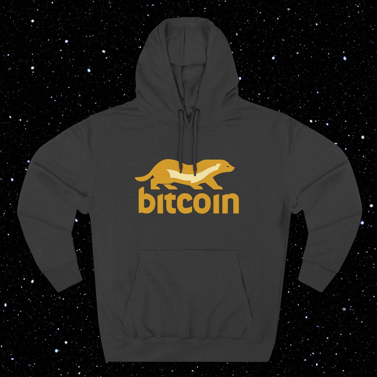 Bitcoin Honey Badger Fleece Hoodie