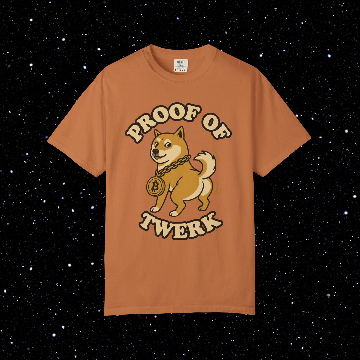 Proof of Twerk Circle Logo Bitcoin Tee