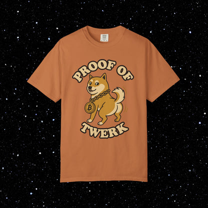 Proof of Twerk Circle Logo Bitcoin Tee