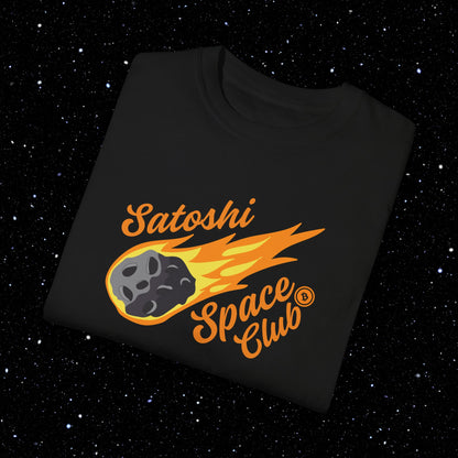 Satoshi Space Club - Cosmic Airdrop - Comfort Colors Bitcoin Tee Shirt