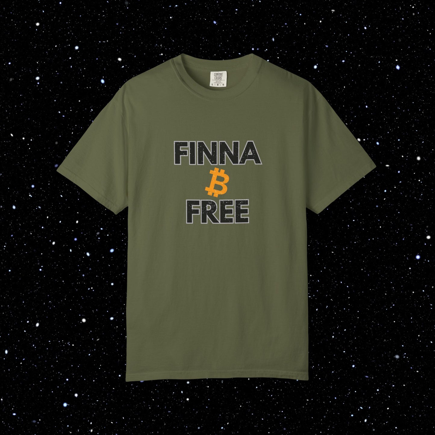 Finna B Free - Bitcoin Comfort Colors Tee Shirt