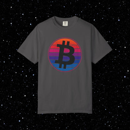 Bitcoin Synthwave Sunset Tee