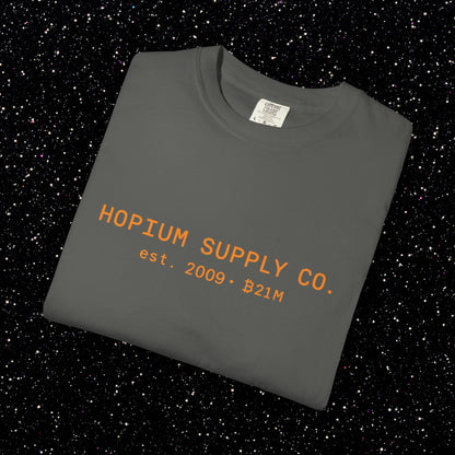 Hopium Supply Co. – 2009 Minimal Bitcoin Tee