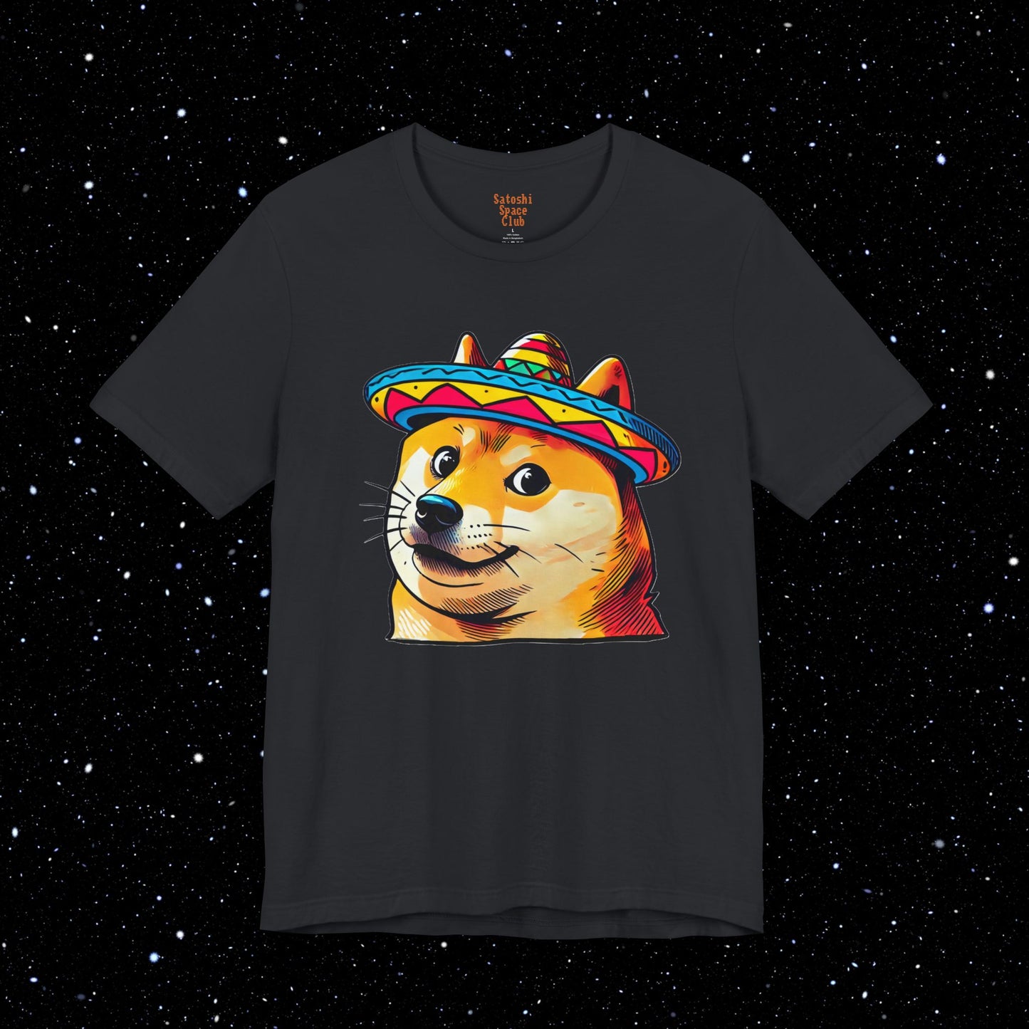 Doge Sombrero Tee Shirt Black