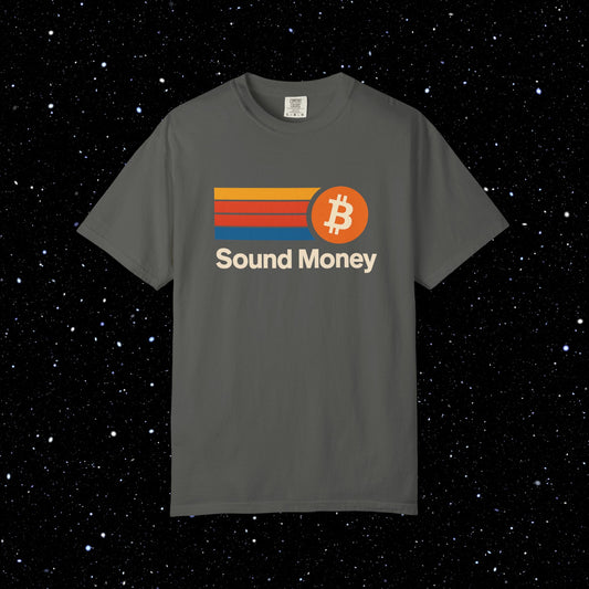 Sound Money – Retro ₿ Tee