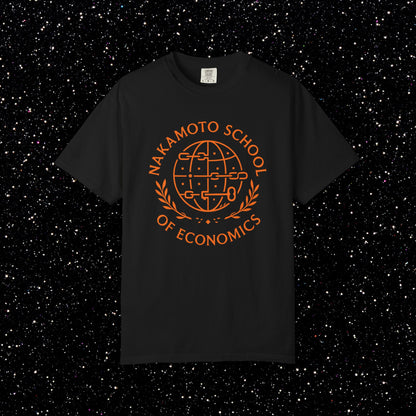 Nakamoto School of Economics Blockchain Bitcoin Tee