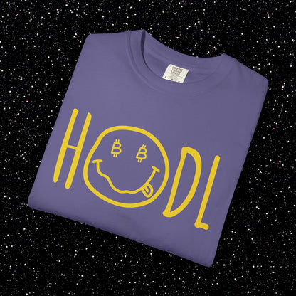 HODL Smiley Line Art Bitcoin Tee