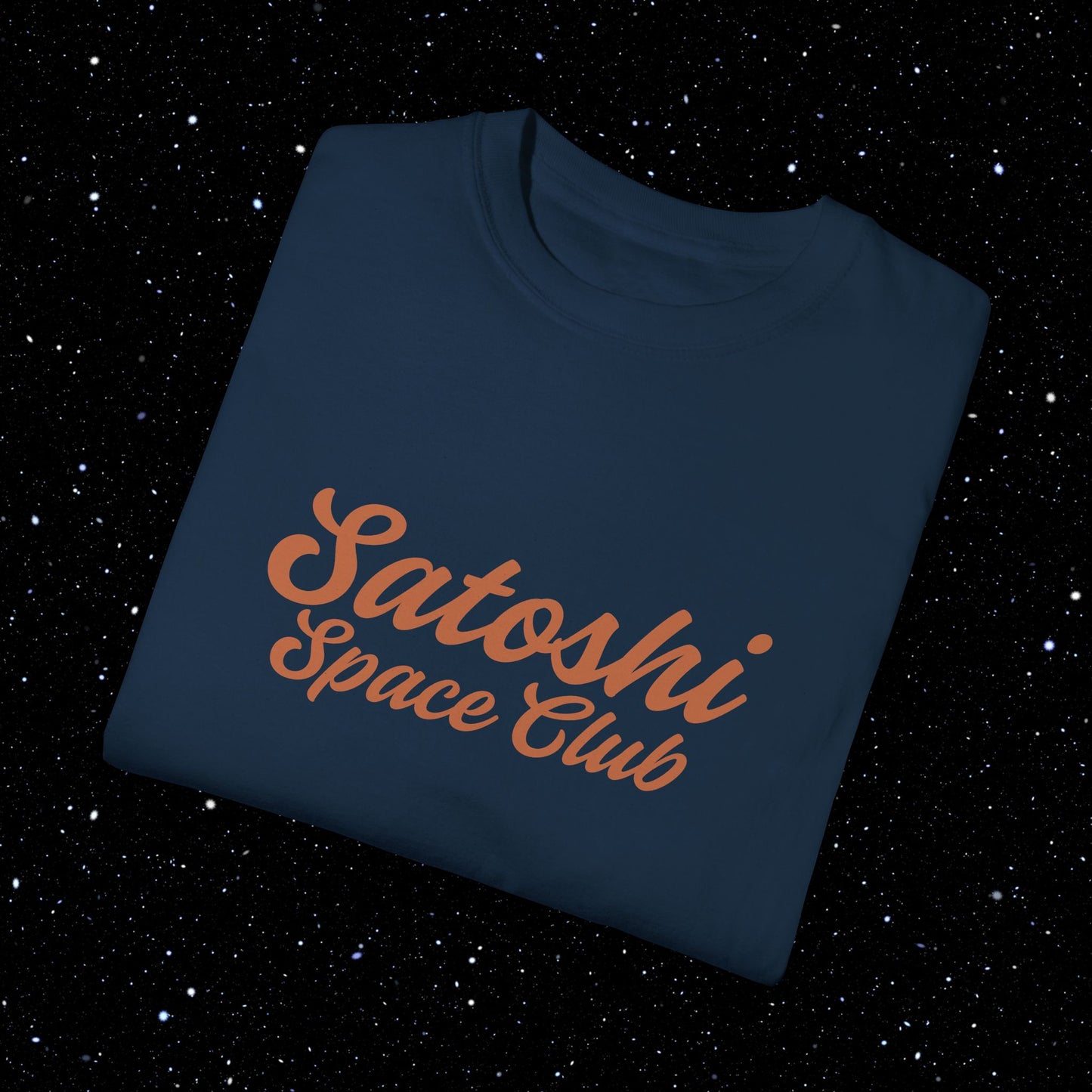 Satoshi Space Club Cosmic Abduction Comfort Colors Bitcoin Tee Shirt