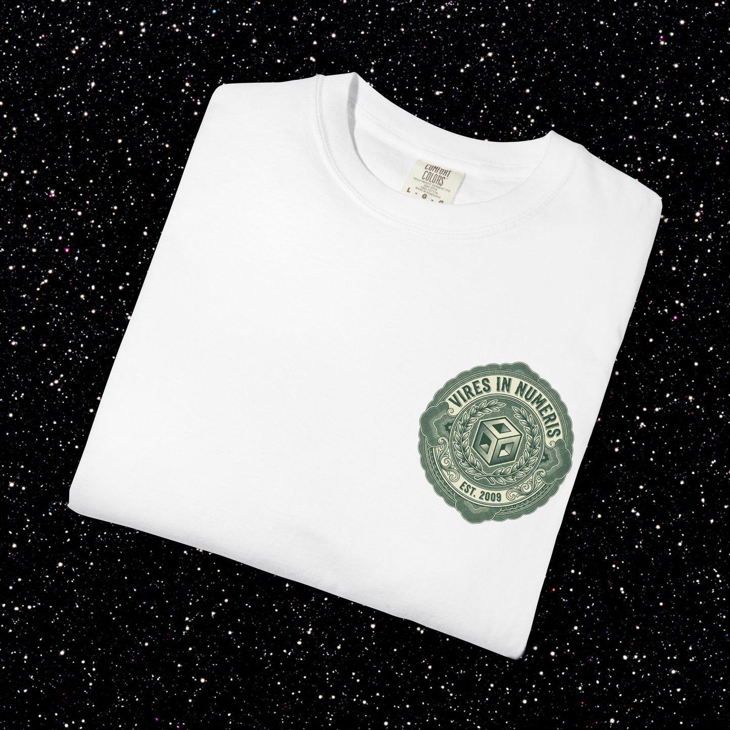 Sound Money Crest T-Shirt – Vires in Numeris Back Print | Bitcoin Opsec Tee