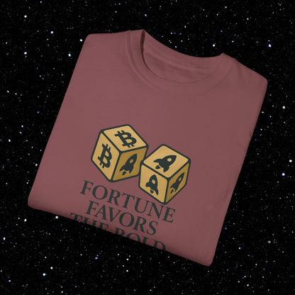 Fortune Favors The Bold - Bitcoin Comfort Colors Tee Shirt
