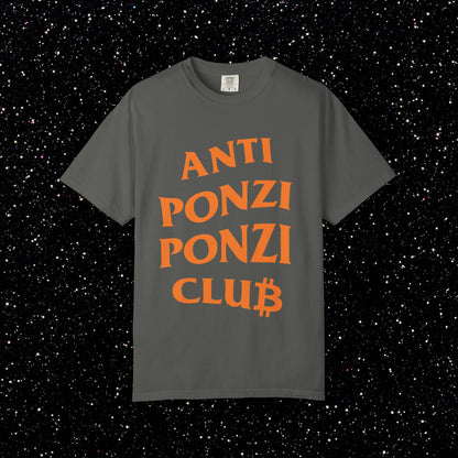 Anti Ponzi Ponzi Club Bitcoin Tee