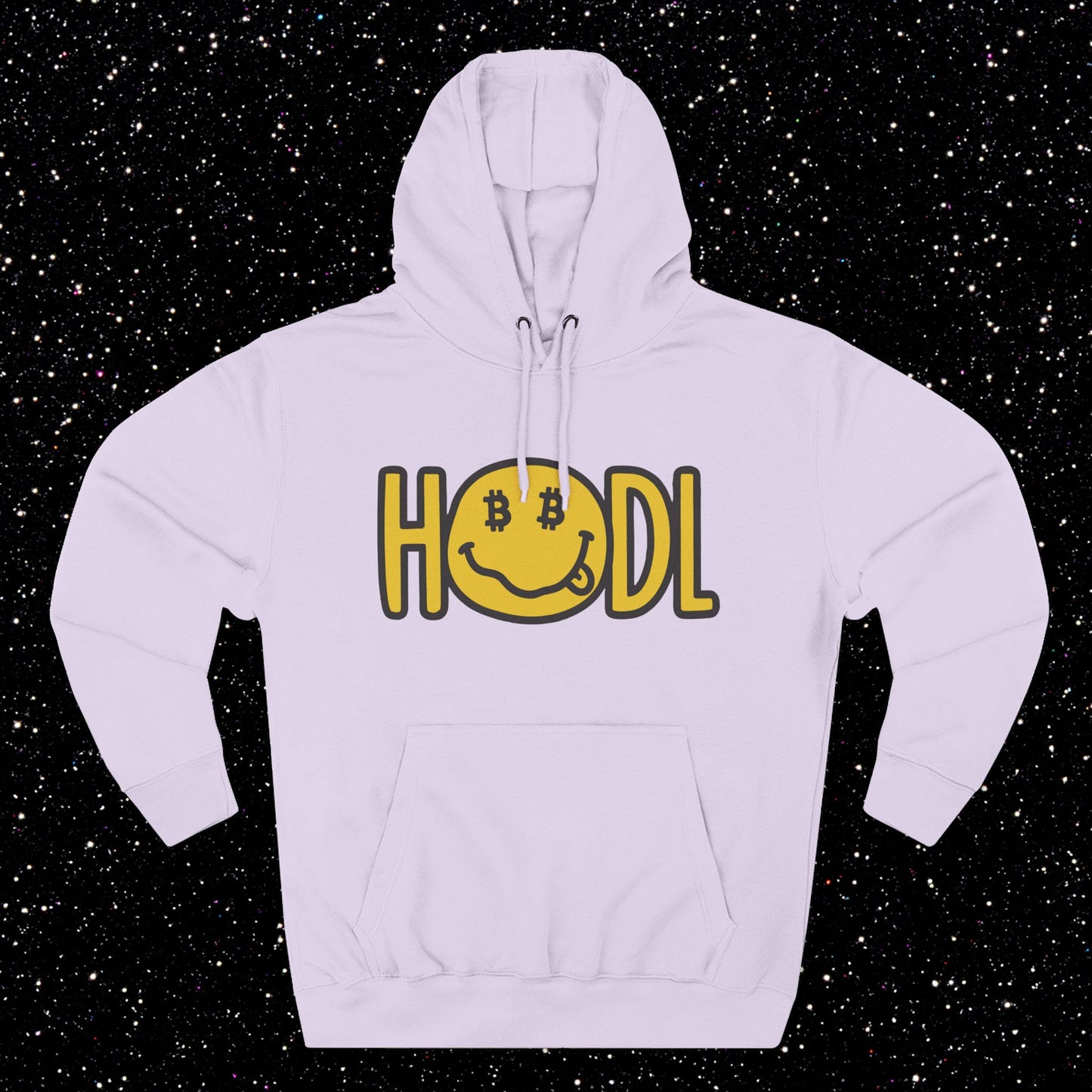 HODL Smiley Fleece Hoodie