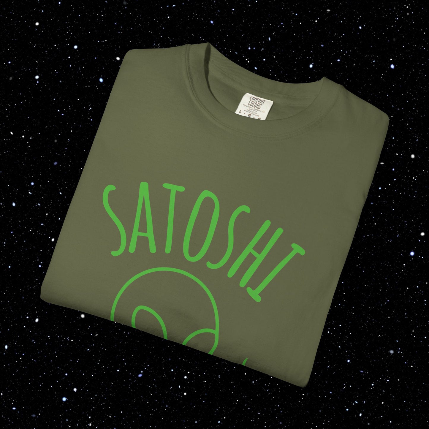 Satoshi Space Club – Alien Line Art Tee