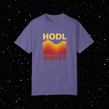 HODL Waves Comfort Colors Bitcoin Tee Shirt