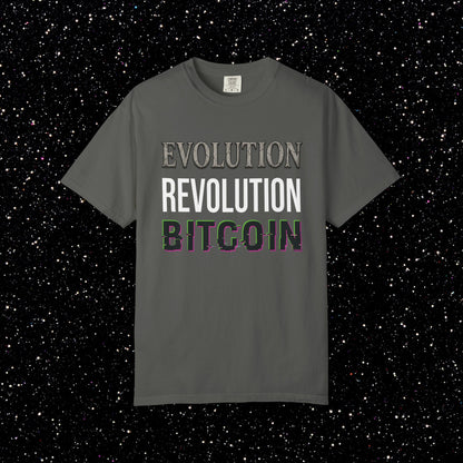 Evolution Revolution Bitcoin T-Shirt | Bitcoin Statement Tee