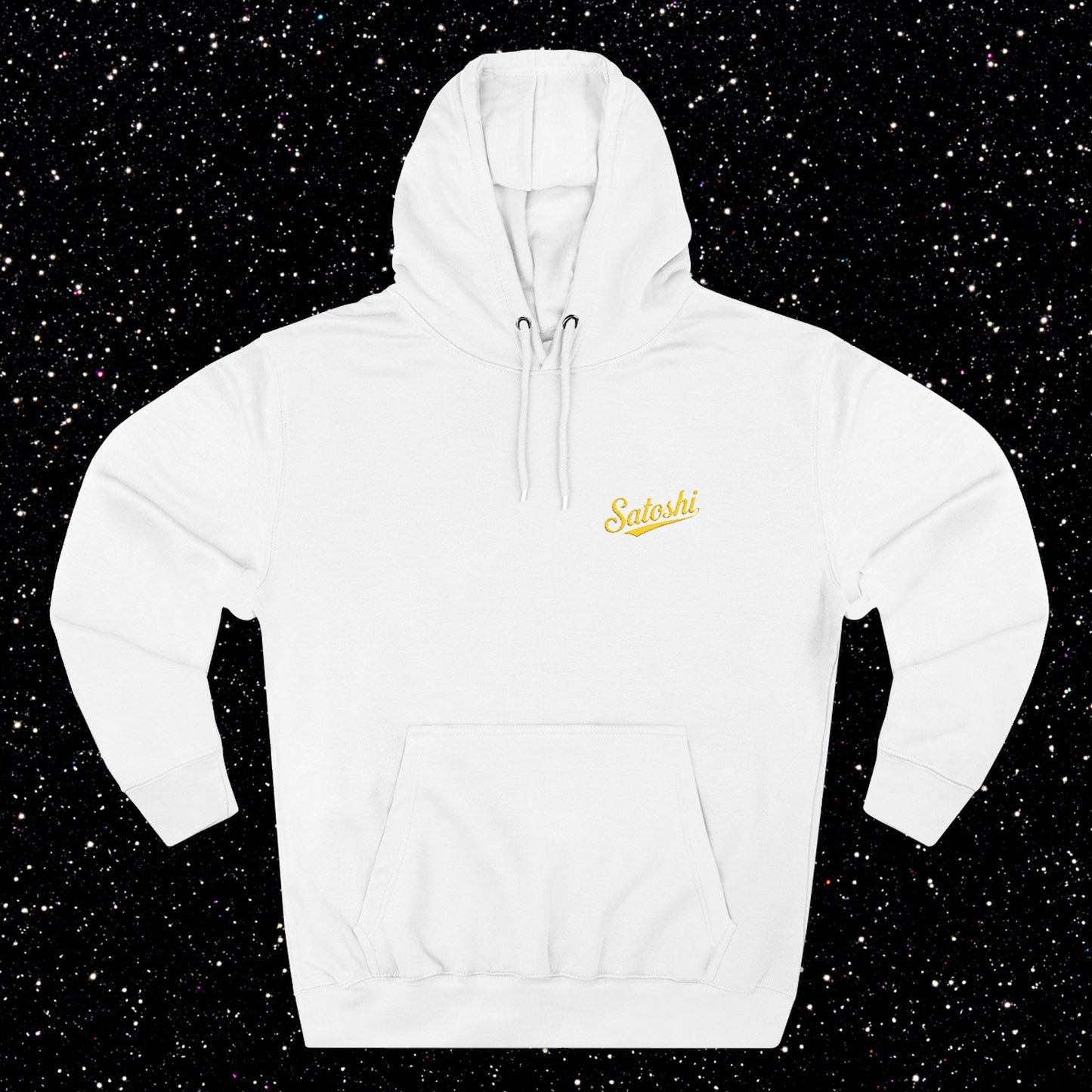Satoshi Embroidered Script Fleece Hoodie