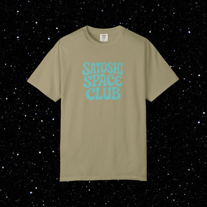 Satoshi Space Club - Groovy Bitcoin Comfort Colors Tee Shirt