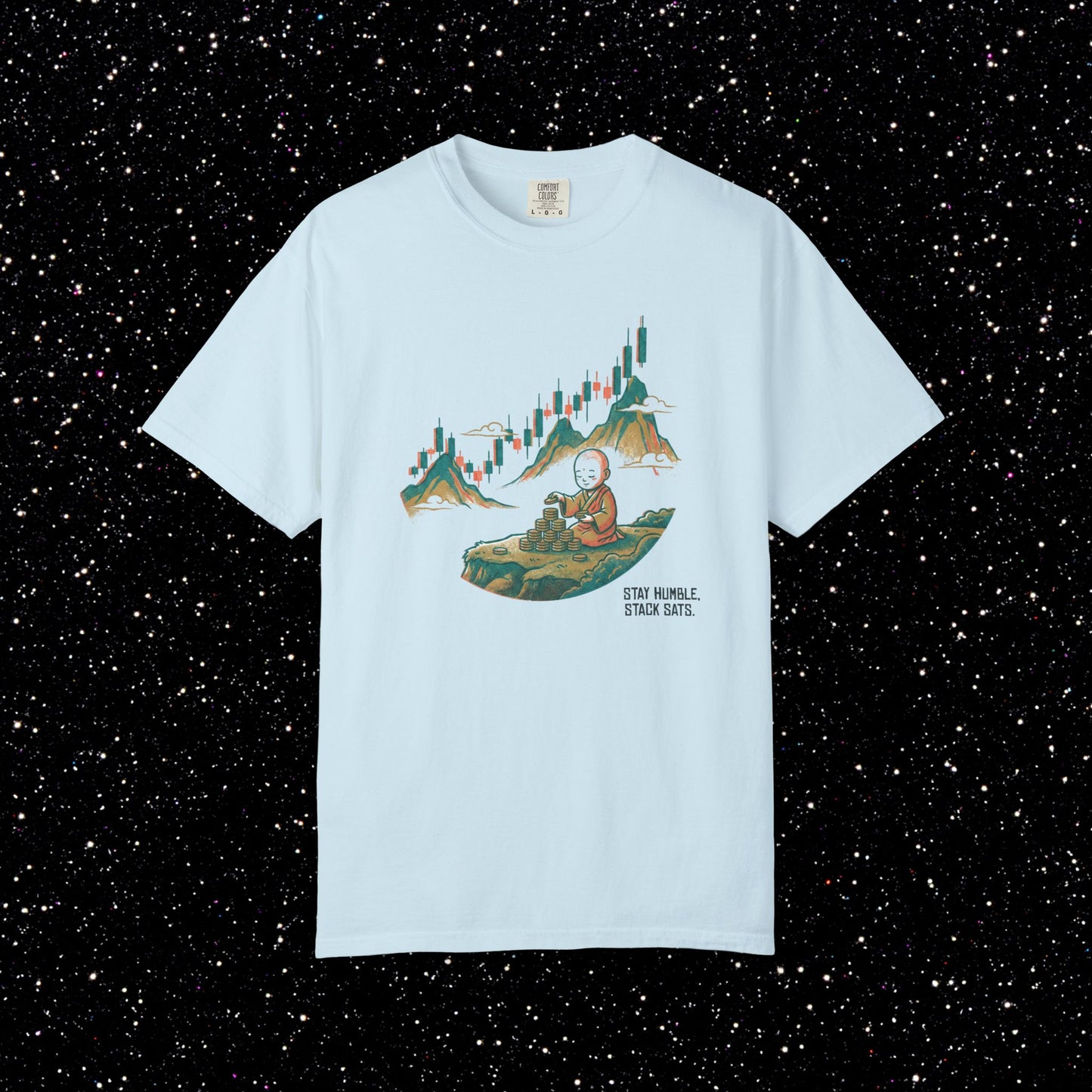Stay Humble Stack Sats Ukiyo-e Tee