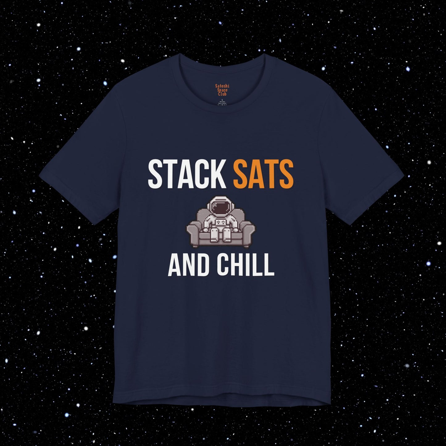 Stack Sats and Chill - Bitcoin Graphic Tee Shirt