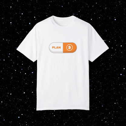 Plan B Pill - Comfort Colors Bitcoin Tee Shirt