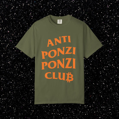 Anti Ponzi Ponzi Club Bitcoin Tee