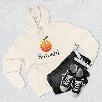 Satoshi Think Different Orange Fleece Hoodie