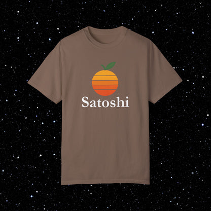 Satoshi Orange - Bitcoin Comfort Colors Tee Shirt