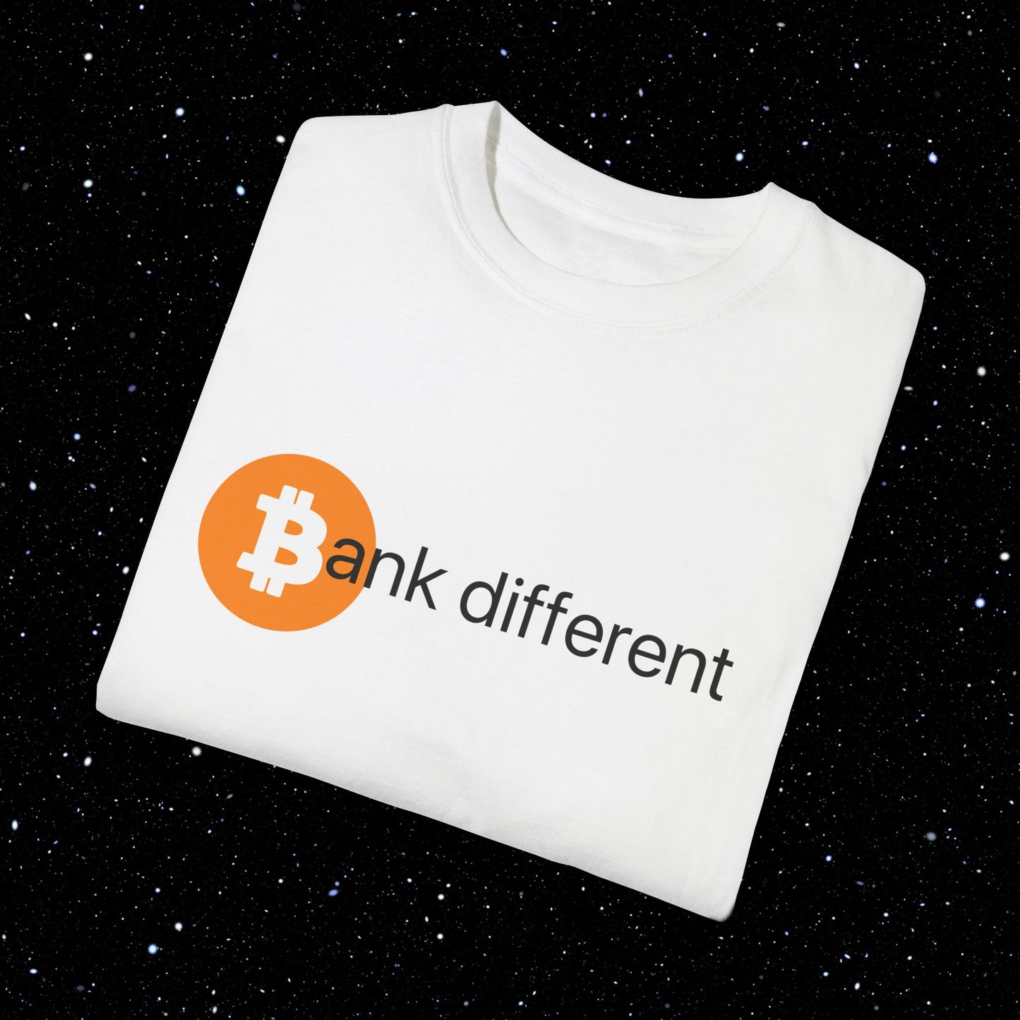 Bank Different Bitcoin Comfort Colors Tee Shirt