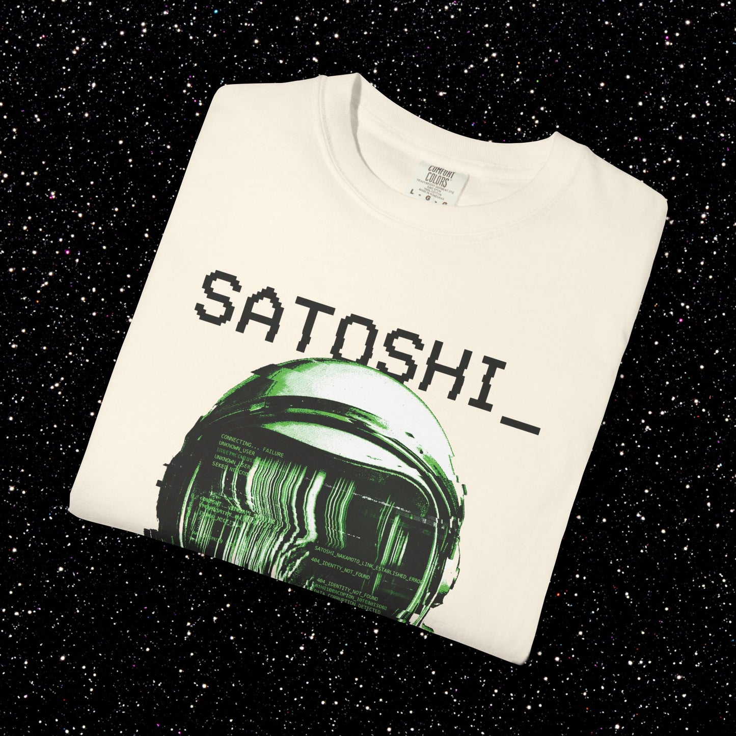 Satoshi Glitch Astronaut Tee