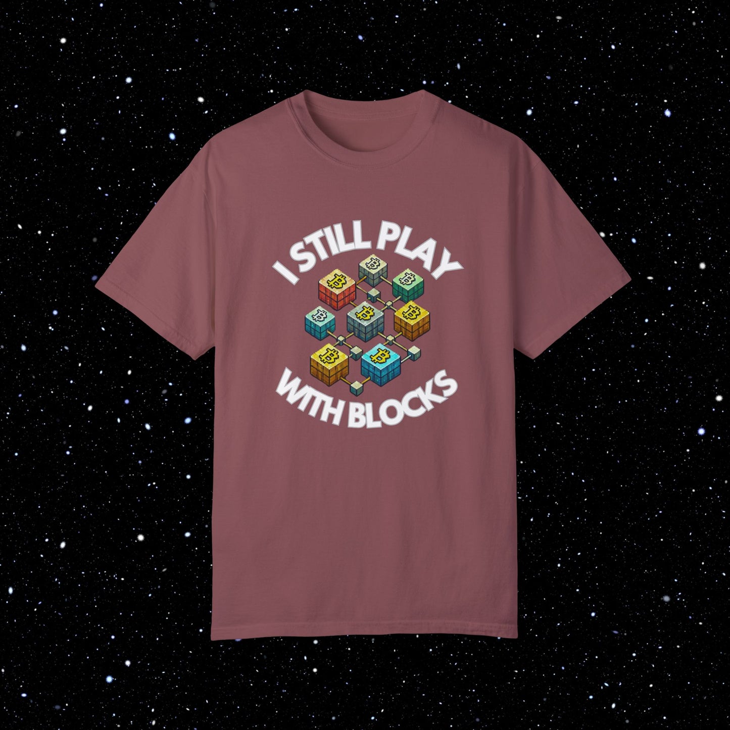 I Still Play With Blocks Bitcoin Tee Shirt