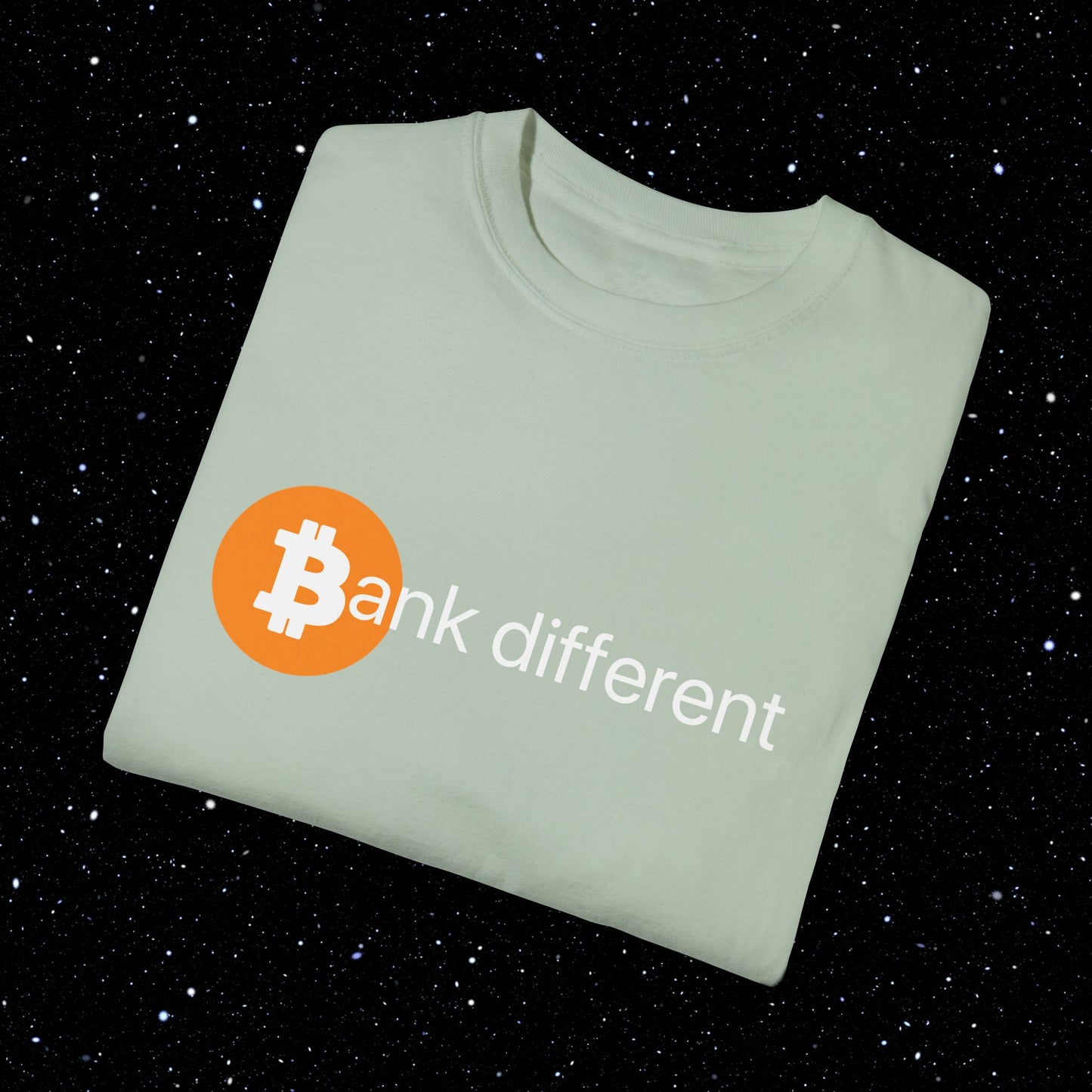 Bank Different Bitcoin Comfort Colors Tee Shirt