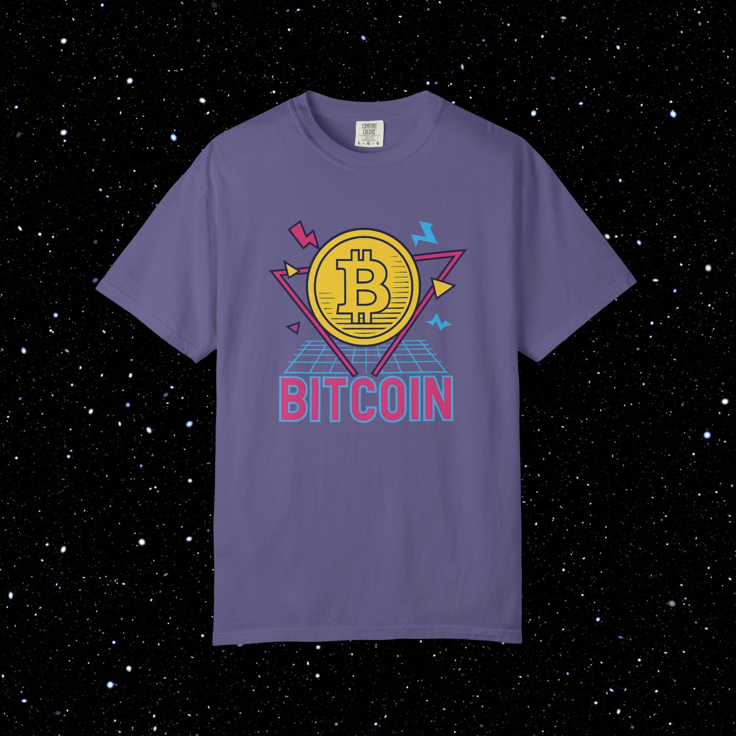Bitcoin Eighties Synthwave Tee