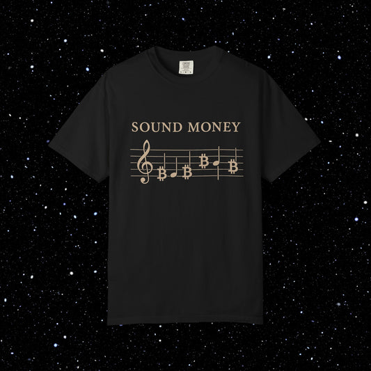 Sound Money Sheet Music Bitcoin Tee