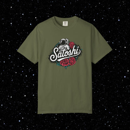 Satoshi Astro Roses Bitcoin Tee