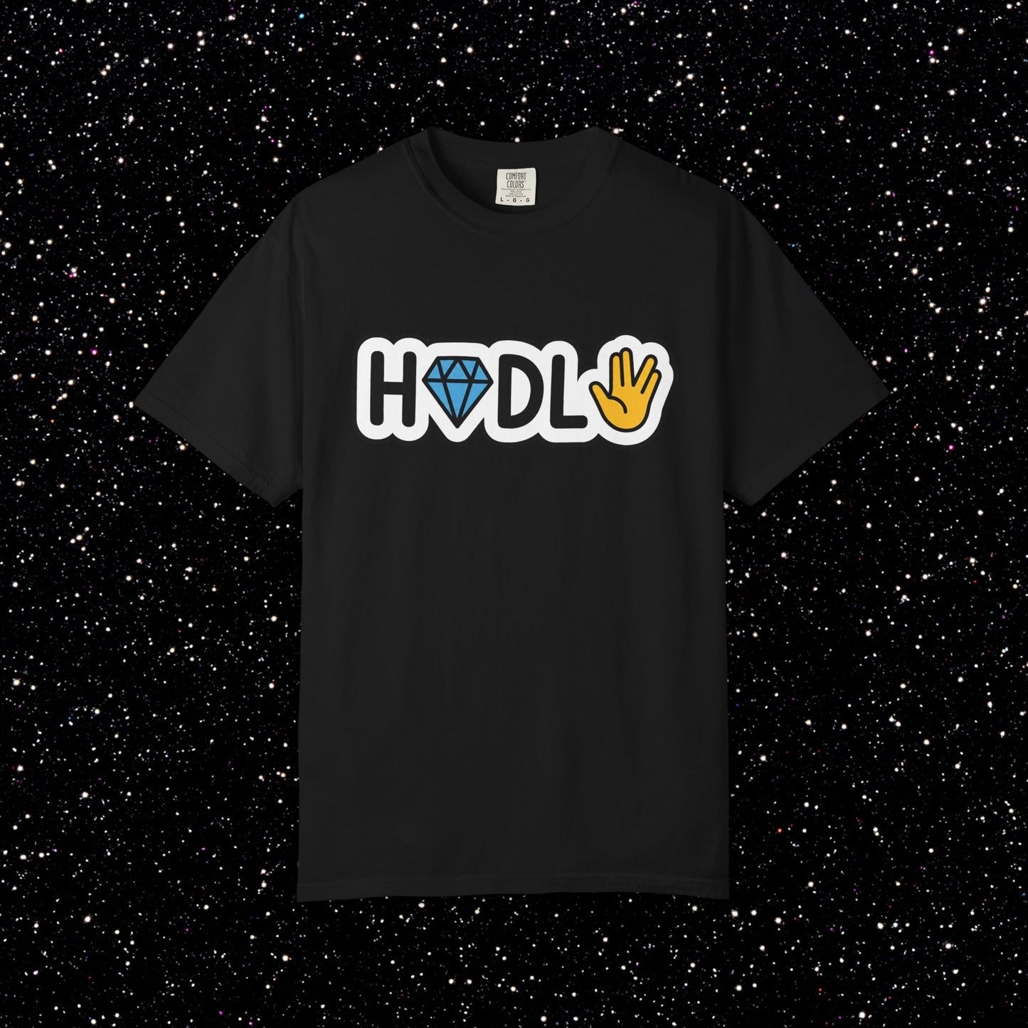 Live Long and HODL Bitcoin Emoji Tee