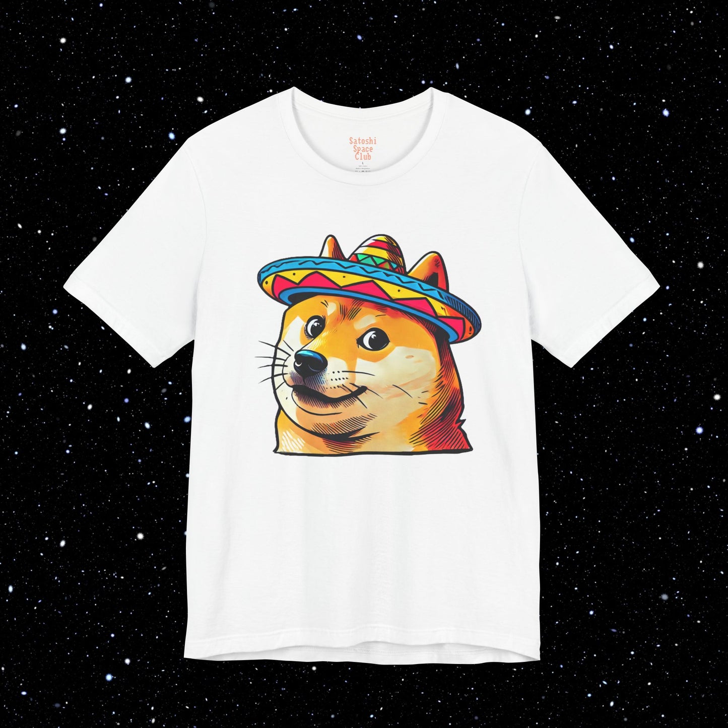 Doge Sombrero Tee Shirt White