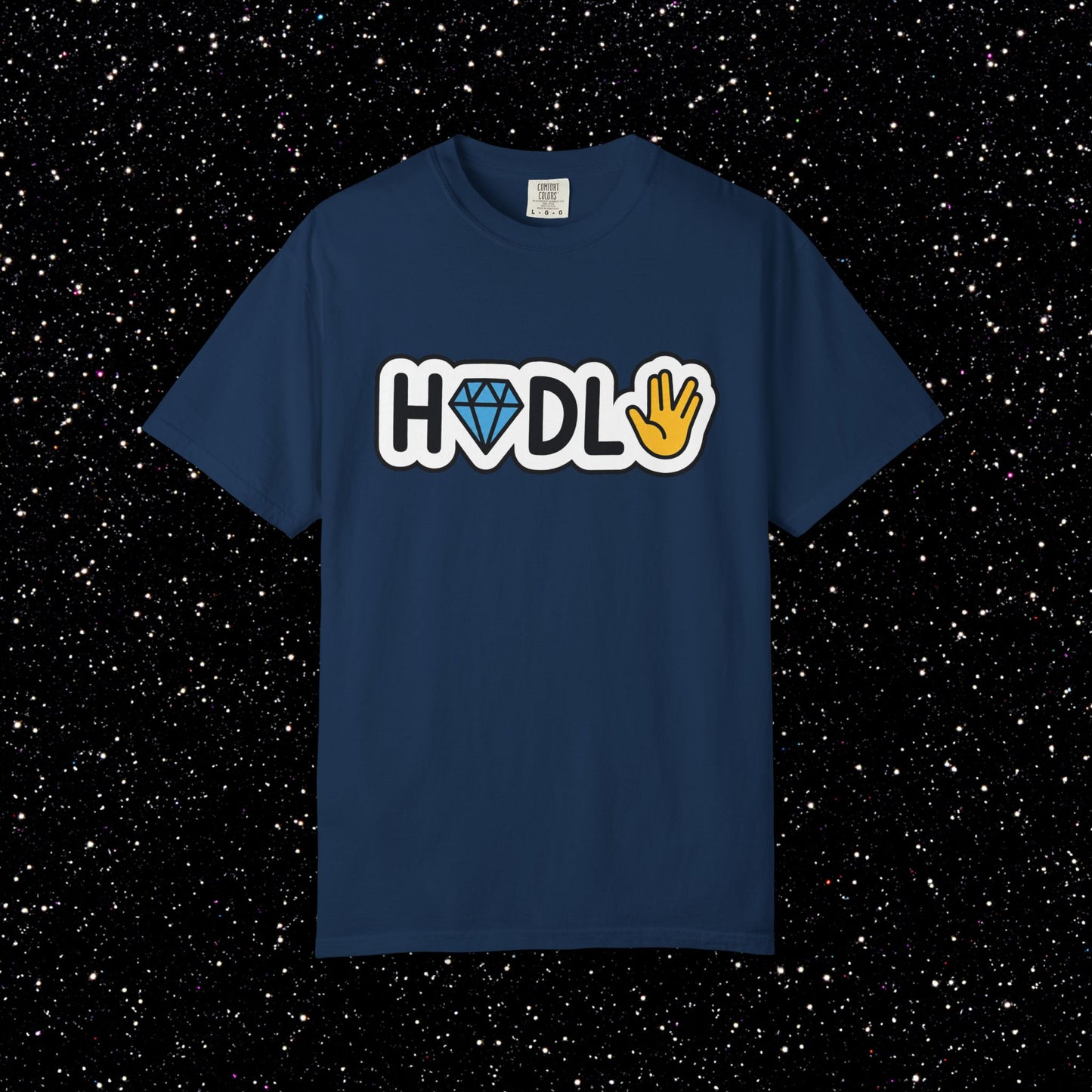 Live Long and HODL Bitcoin Emoji Tee