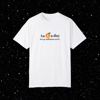 An Orange A Day Bitcoin Comfort Colors Tee Shirt