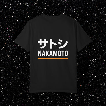 Satoshi Nakamoto — Katakana Backprint Tee