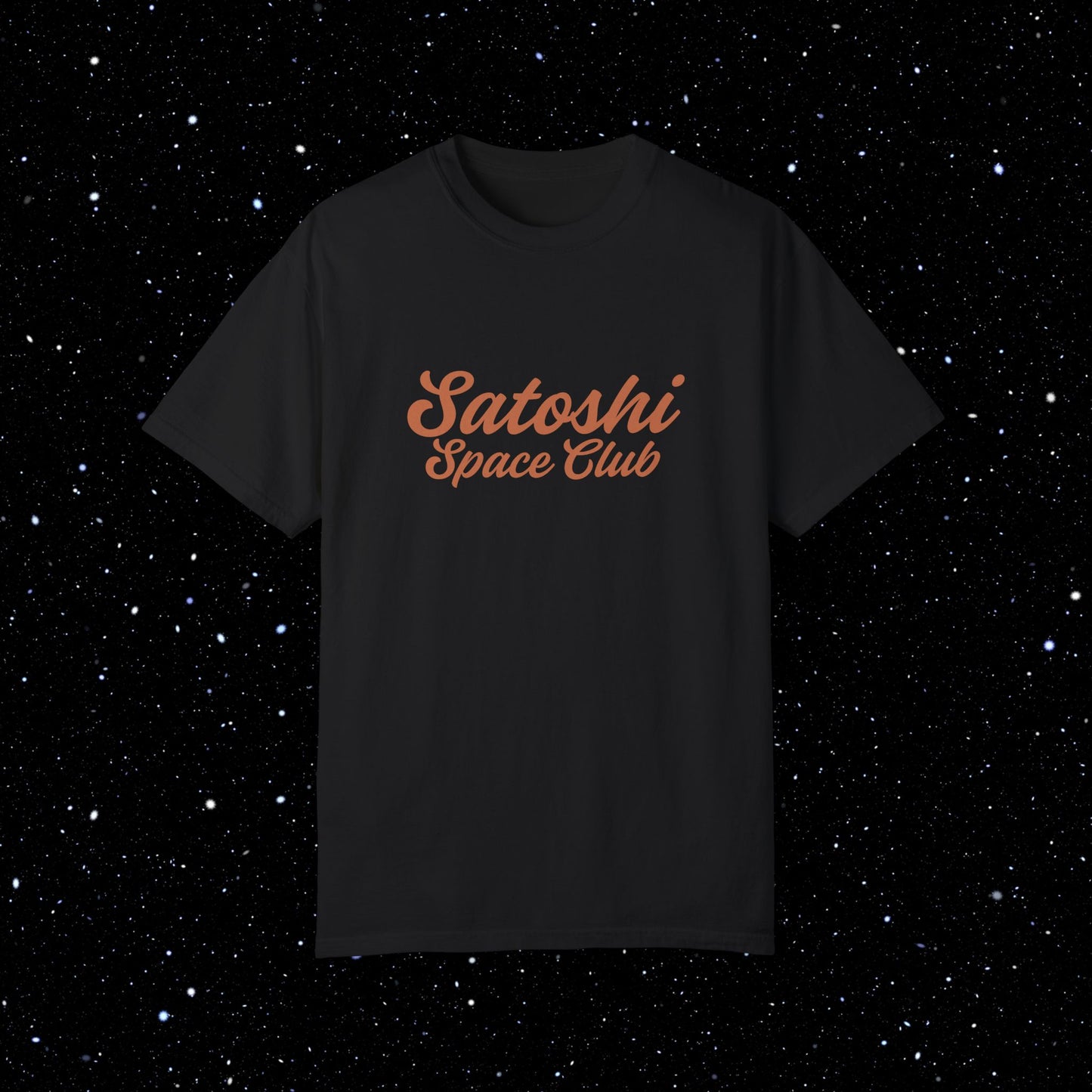 Satoshi Space Club Cosmic Abduction Comfort Colors Bitcoin Tee Shirt