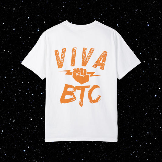 VIVA BTC Lightning Rod - Comfort Colors Bitcoin Shirt