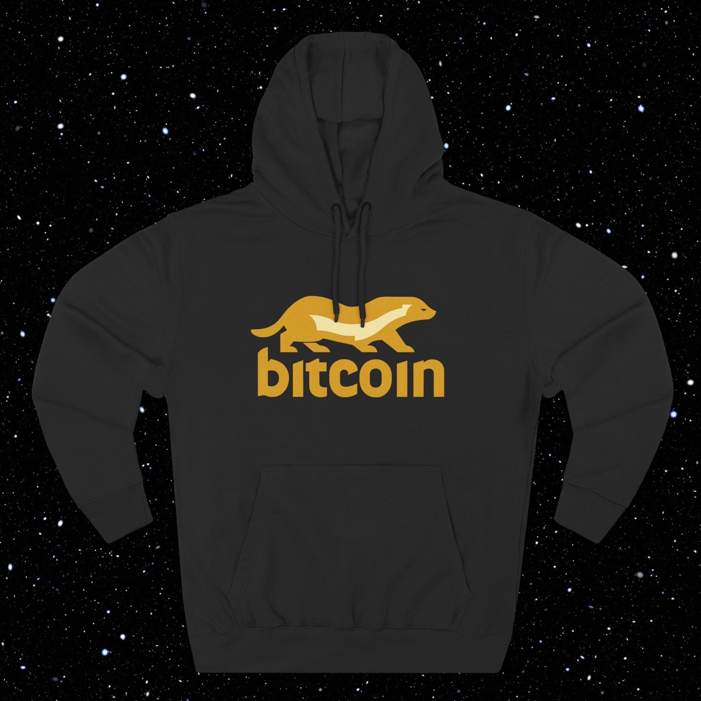 Bitcoin Honey Badger Fleece Hoodie