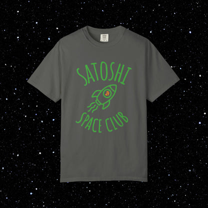 Satoshi Space Club Rocket Line Art Tee
