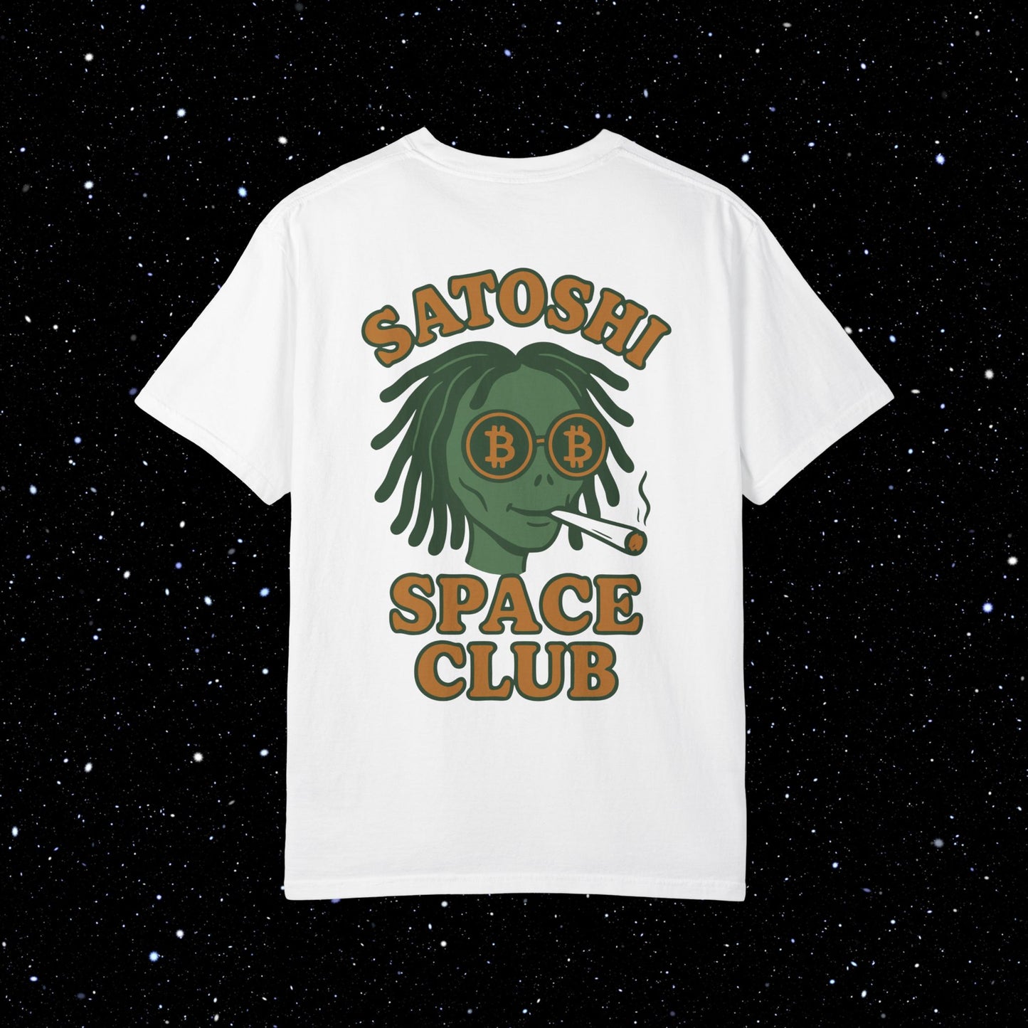 Satoshi Space Club Spaced Alien Backprint Tee