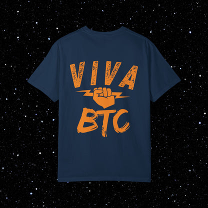 VIVA BTC Lightning Rod - Comfort Colors Bitcoin Shirt