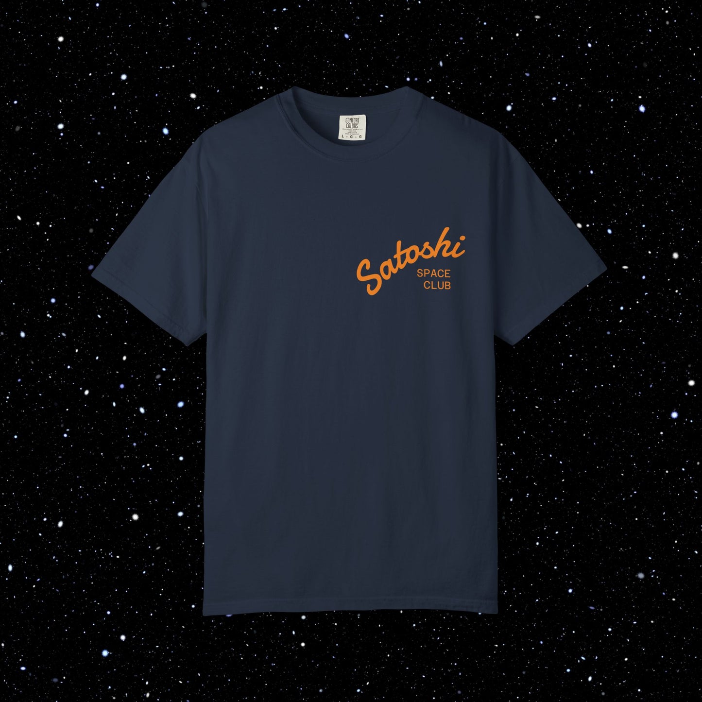 Its Not Anxiety Satoshi Space Club Back Print Tee
