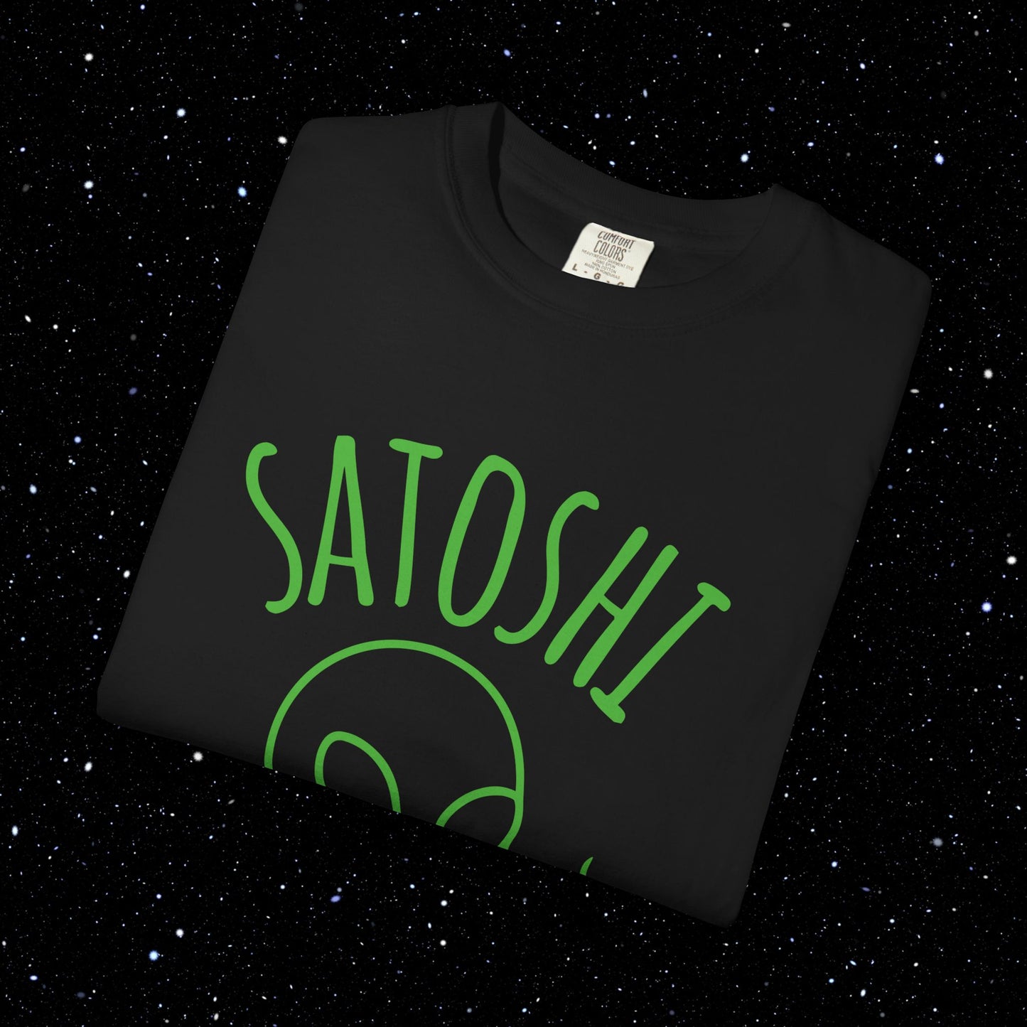 Satoshi Space Club – Alien Line Art Tee