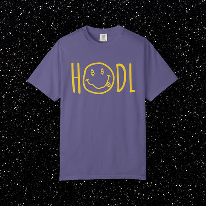 HODL Smiley Line Art Bitcoin Tee
